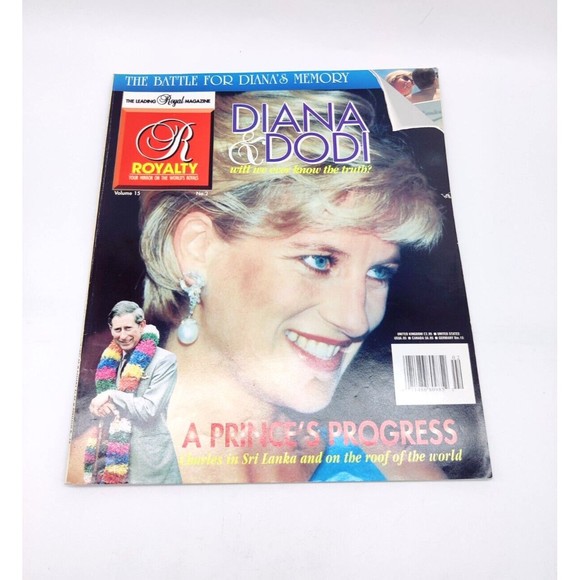 Vintage Royalty Monthly Magazine Vol 15 #2 Princess Diana & Dodi Diana's Memory - Picture 1 of 5
